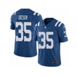 Men Nike Indianapolis Colts #35 Pierre Desir Limited Royal Blue Rush Vapor Untouchable NFL Jersey