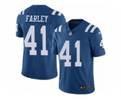 Men Nike Indianapolis Colts #41 Matthias Farley Limited Royal Blue Rush Vapor Untouchable NFL Jersey