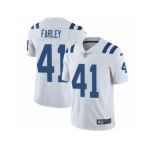 Men Nike Indianapolis Colts #41 Matthias Farley White Vapor Untouchable Limited Player NFL Jersey