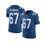 Men Nike Indianapolis Colts #67 Jeremy Vujnovich Royal Blue Team Color Vapor Untouchable Limited Player NFL Jersey