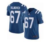 Men Nike Indianapolis Colts #67 Jeremy Vujnovich Royal Blue Team Color Vapor Untouchable Limited Player NFL Jersey