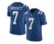 Men Nike Indianapolis Colts #7 Jacoby Brissett Limited Royal Blue Rush Vapor Untouchable NFL Jersey
