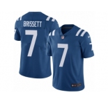Men Nike Indianapolis Colts #7 Jacoby Brissett Royal Blue Team Color Vapor Untouchable Limited Player NFL Jersey