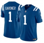 Men's Indianapolis Colts #1 Sauce Gardner Blue 2025 F.U.S.E. Vapor Limited Stitched Football Jersey