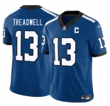 Men's Indianapolis Colts #13 Laquon Treadwell Blue 2025 F.U.S.E. Throwback Vapor Limited Football Stitched Jersey