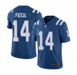 Men's Indianapolis Colts #14 Zach Pascal Royal Blue Team Color Vapor Untouchable Limited Player Football Jersey