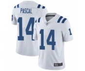 Men's Indianapolis Colts #14 Zach Pascal White Vapor Untouchable Limited Player Football Jersey