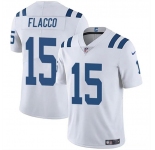 Men's Indianapolis Colts #15 Joe Flacco White Vapor Limited Football Stitched Jersey