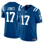 Men's Indianapolis Colts #17 Daniel Jones Blue 2025 F.U.S.E. Vapor Limited Football Stitched Jersey