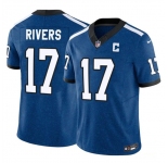 Men's Indianapolis Colts #17 Philip Rivers Blue 2025 F.U.S.E. Throwback Vapor Limited Football Stitched Jersey