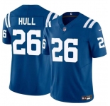 Men's Indianapolis Colts #26 Evan Hull Blue 2024 F.U.S.E. Vapor Limited Football Stitched Jersey