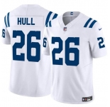 Men's Indianapolis Colts #26 Evan Hull White 2024 F.U.S.E. Vapor Limited Football Stitched Jersey