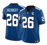 Men's Indianapolis Colts #26 Khalil Herbert Blue 2025 F.U.S.E. Throwback Vapor Limited Football Stitched Jersey