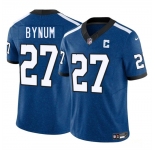 Men's Indianapolis Colts #27 Cam Bynum Blue 2025 F.U.S.E. Throwback Vapor Limited Football Stitched Jersey