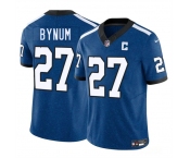 Men's Indianapolis Colts #27 Cam Bynum Blue 2025 F.U.S.E. Throwback Vapor Limited Football Stitched Jersey