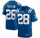 Men's Indianapolis Colts #28 Jonathan Taylor Blue Nike Royal Limited Jersey