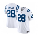Men's Indianapolis Colts #28 Jonathan Taylor White 2023 F.U.S.E Vapor Untouchable Stitched Football Jersey