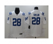 Men's Indianapolis Colts #28 Jonathan Taylor White Nike Royal Limited Jersey