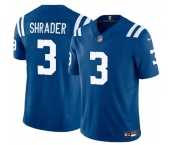 Men's Indianapolis Colts #3 Spencer Shrader Blue 2025 F.U.S.E. Vapor Limited Football Stitched Jersey