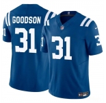 Men's Indianapolis Colts #31 Tyler Goodson Blue 2024 F.U.S.E. Vapor Limited Stitched Football Jersey