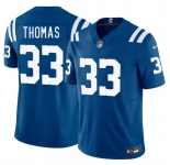 Men's Indianapolis Colts #33 Juanyeh Thomas Blue 2026 F.U.S.E. Vapor Limited Football Stitched Jersey