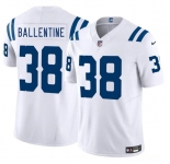 Men's Indianapolis Colts #38 Corey Ballentine White 2025 F.U.S.E. Vapor Limited Football Stitched Jersey