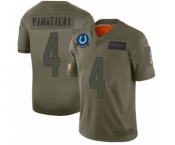 Men's Indianapolis Colts #4 Adam Vinatieri Limited Camo 2019 Salute to Service Football Jersey