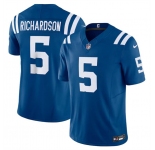 Men's Indianapolis Colts #5 Anthony Richardson Blue 2023 F.U.S.E. Vapor Untouchable Football Stitched Jersey