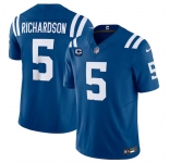 Men's Indianapolis Colts #5 Anthony Richardson Blue 2024 F.U.S.E. With 2-Star C Patch Vapor Limited Stitched Football Jersey