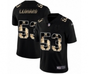 Men's Indianapolis Colts #53 Darius Leonard Limited Black Statue of Liberty Football Jersey
