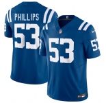 Men's Indianapolis Colts #53 Jacob Phillips Blue 2025 F.U.S.E. Vapor Limited Football Stitched Jersey