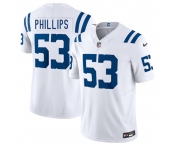 Men's Indianapolis Colts #53 Jacob Phillips White 2025 F.U.S.E. Vapor Limited Football Stitched Jersey
