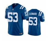 Men's Indianapolis Colts #53 Shaquille Leonard Blue 2023 F.U.S.E Vapor Untouchable Stitched Football Jersey