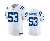 Men's Indianapolis Colts #53 Shaquille Leonard White 2023 F.U.S.E Vapor Untouchable Stitched Football Jersey