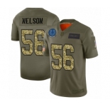 Men's Indianapolis Colts #56 Quenton Nelson 2019 Olive Camo Salute to Service Limited Jersey
