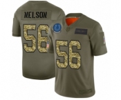 Men's Indianapolis Colts #56 Quenton Nelson 2019 Olive Camo Salute to Service Limited Jersey
