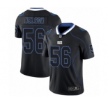 Men's Indianapolis Colts #56 Quenton Nelson Limited Lights Out Black Rush Football Jersey