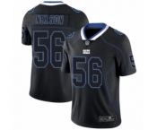 Men's Indianapolis Colts #56 Quenton Nelson Limited Lights Out Black Rush Football Jersey