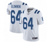Men's Indianapolis Colts #64 Mark Glowinski White Vapor Untouchable Limited Player Football Jersey