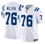 Men's Indianapolis Colts #76 Jack Wilson White 2025 F.U.S.E. Vapor Limited Football Stitched Jersey