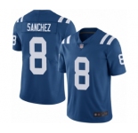 Men's Indianapolis Colts #8 Rigoberto Sanchez Royal Blue Team Color Vapor Untouchable Limited Player Football Jersey