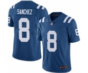 Men's Indianapolis Colts #8 Rigoberto Sanchez Royal Blue Team Color Vapor Untouchable Limited Player Football Jersey