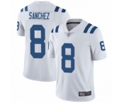Men's Indianapolis Colts #8 Rigoberto Sanchez White Vapor Untouchable Limited Player Football Jersey