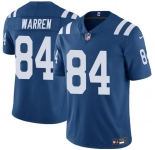Men's Indianapolis Colts #84 Tyler Warren Blue Vapor Limited Football Stitched Jersey