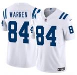 Men's Indianapolis Colts #84 Tyler Warren White 2025 Draft F.U.S.E. Vapor Limited Football Stitched Jersey