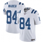 Men's Indianapolis Colts #84 Tyler Warren White Vapor Limited Football Stitched Jersey