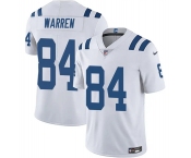 Men's Indianapolis Colts #84 Tyler Warren White Vapor Limited Football Stitched Jersey