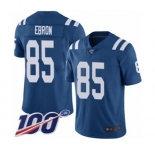 Men's Indianapolis Colts #85 Eric Ebron Royal Blue Team Color Vapor Untouchable Limited Player 100th Season Football Jersey