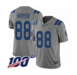 Men's Indianapolis Colts #88 Marvin Harrison Limited Gray Inverted Legend 100th Season Football Jersey