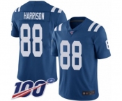 Men's Indianapolis Colts #88 Marvin Harrison Royal Blue Team Color Vapor Untouchable Limited Player 100th Season Football Jersey